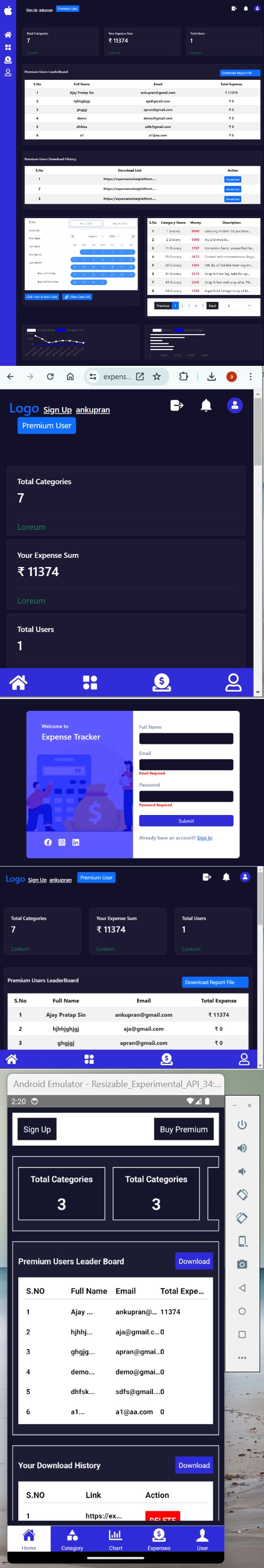 Expense Tracker Project Demostration